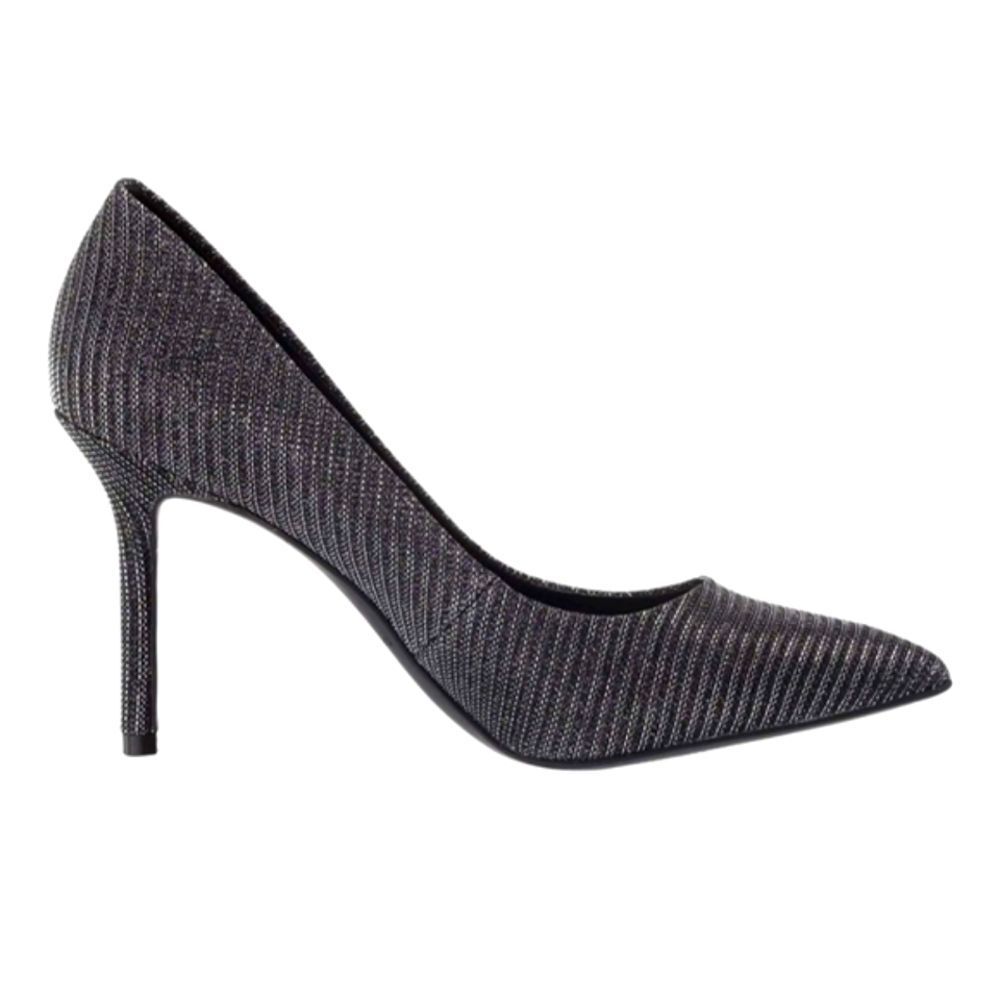 Katy‎ Perry The Sissy Black Sparkle Fabric Heel